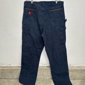 Wrangler Rigg Navy Cargo Pants 38 x 36